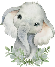 Load image into Gallery viewer, GOSH Animal Name Badge #hello my name is... ELEPHANT
